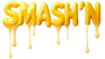Smash'n text with melted cheese
